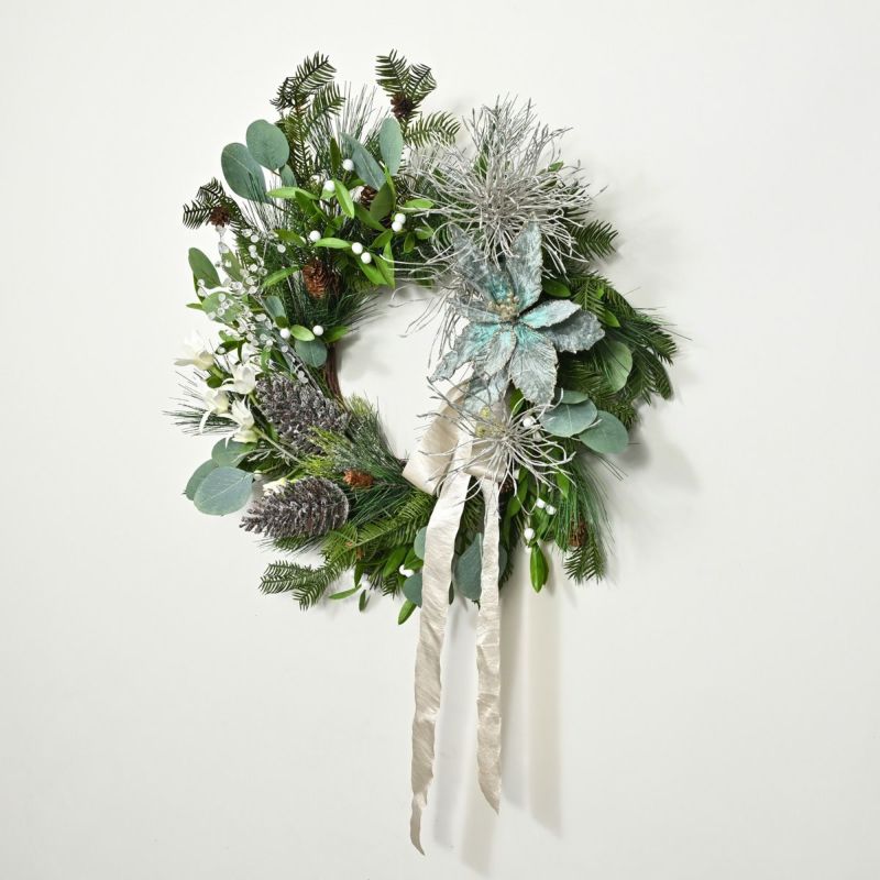 ポインセチア クリスマスリース [XM-117]