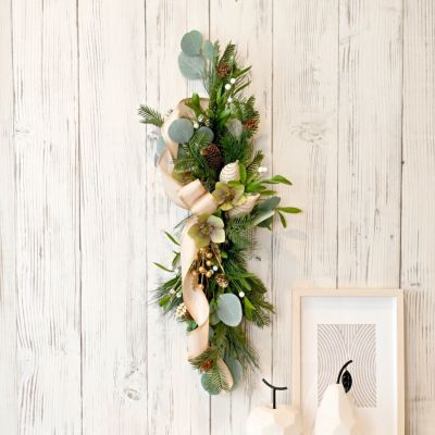 30%OFF】【クリスマスコレクション2025】 クリスマスローズ スワッグ