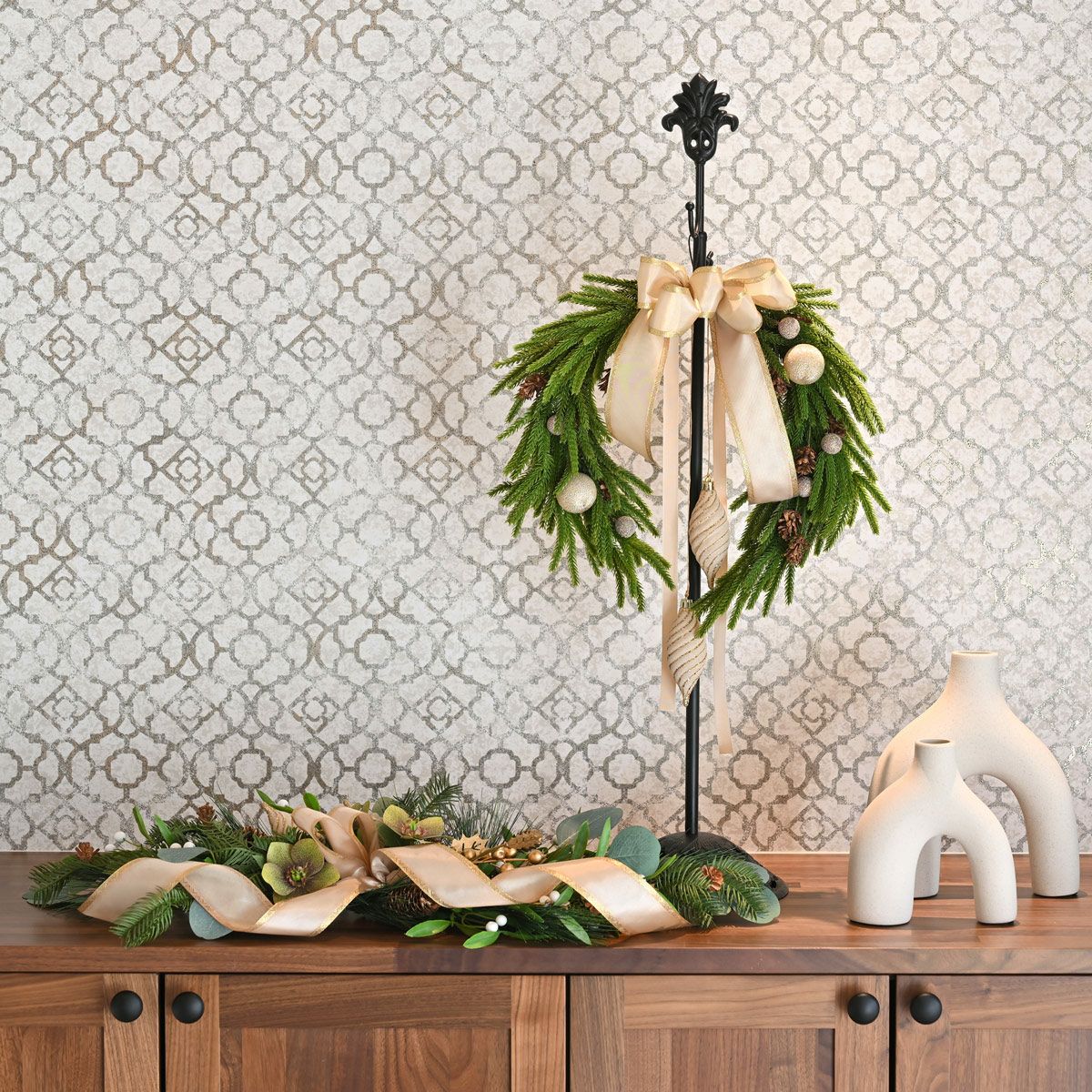 クリスマスローズ スワッグ [XM-119]