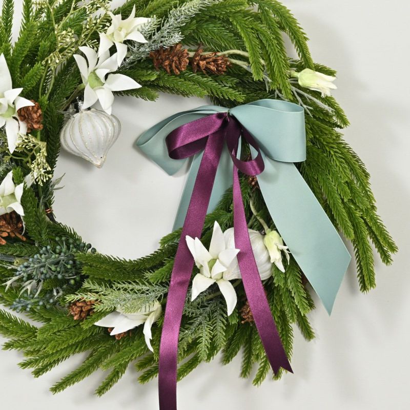 フランネルフラワー クリスマスリース [XM-120]