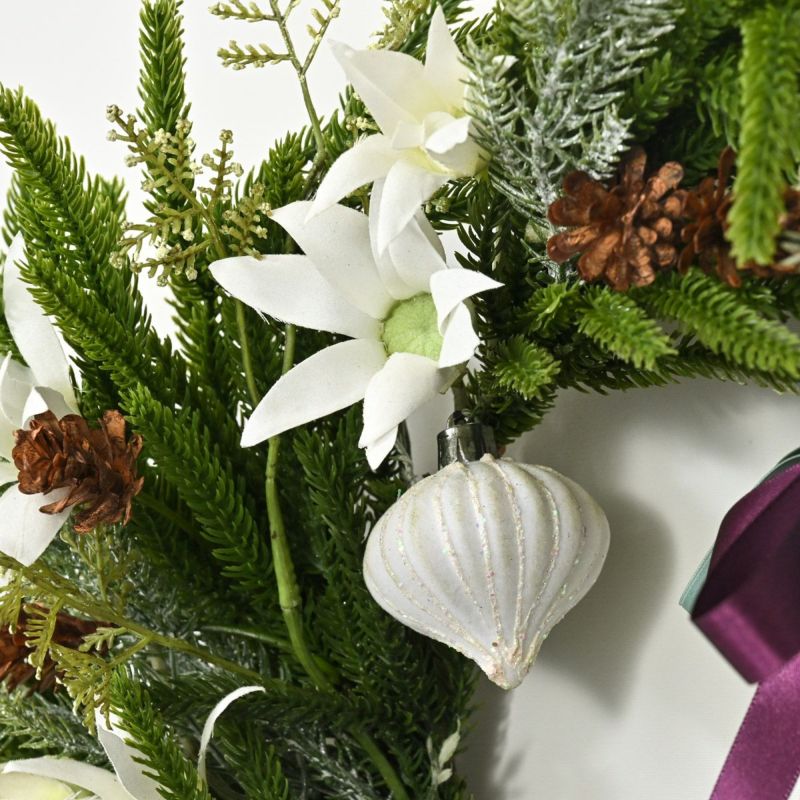 フランネルフラワー クリスマスリース [XM-120]