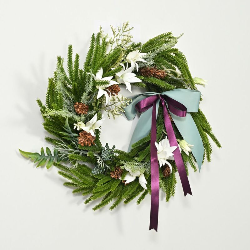 フランネルフラワー クリスマスリース [XM-120]