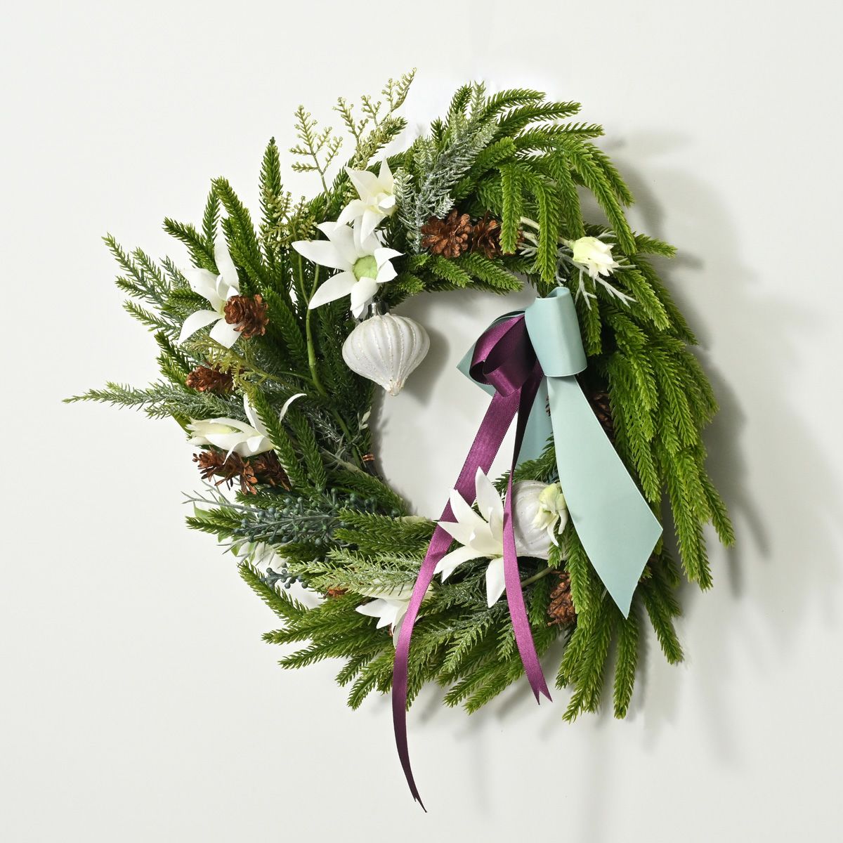 フランネルフラワー クリスマスリース [XM-120]