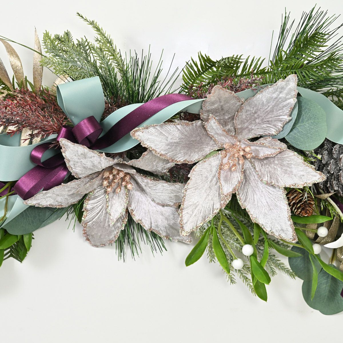 ポインセチア クリスマススワッグ [XM-121]