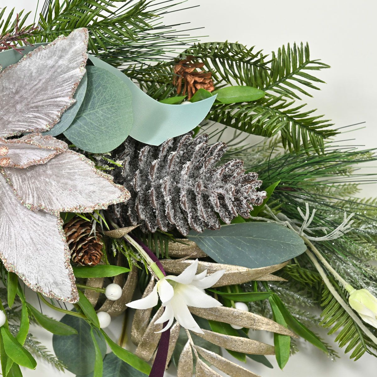 ポインセチア クリスマススワッグ [XM-121]