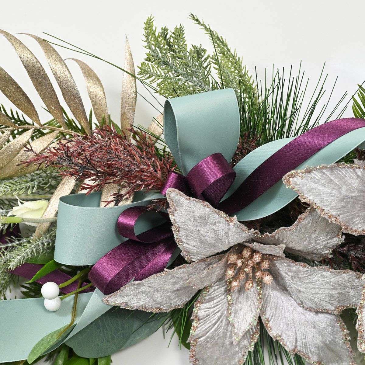 ポインセチア クリスマススワッグ [XM-121]