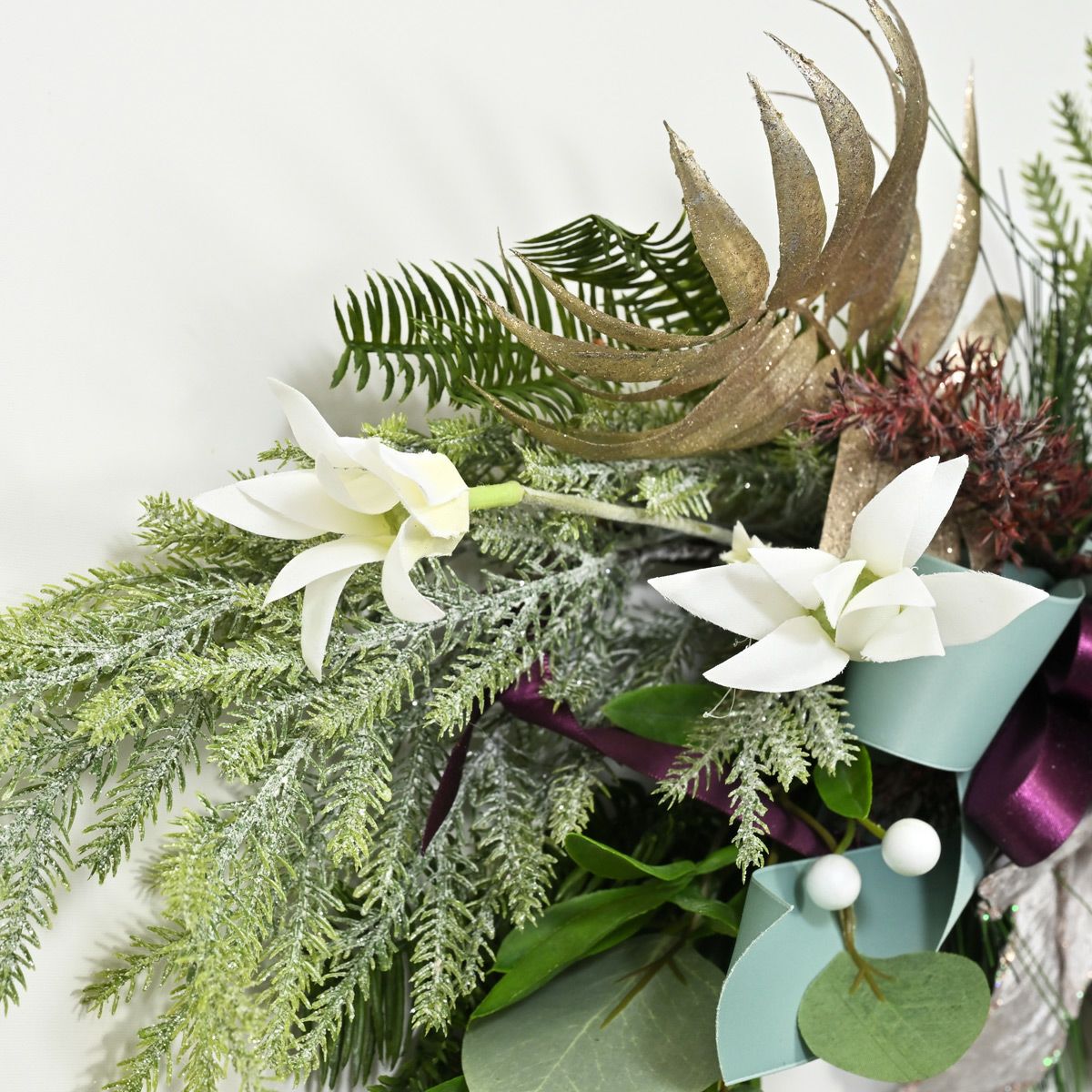 ポインセチア クリスマススワッグ [XM-121]