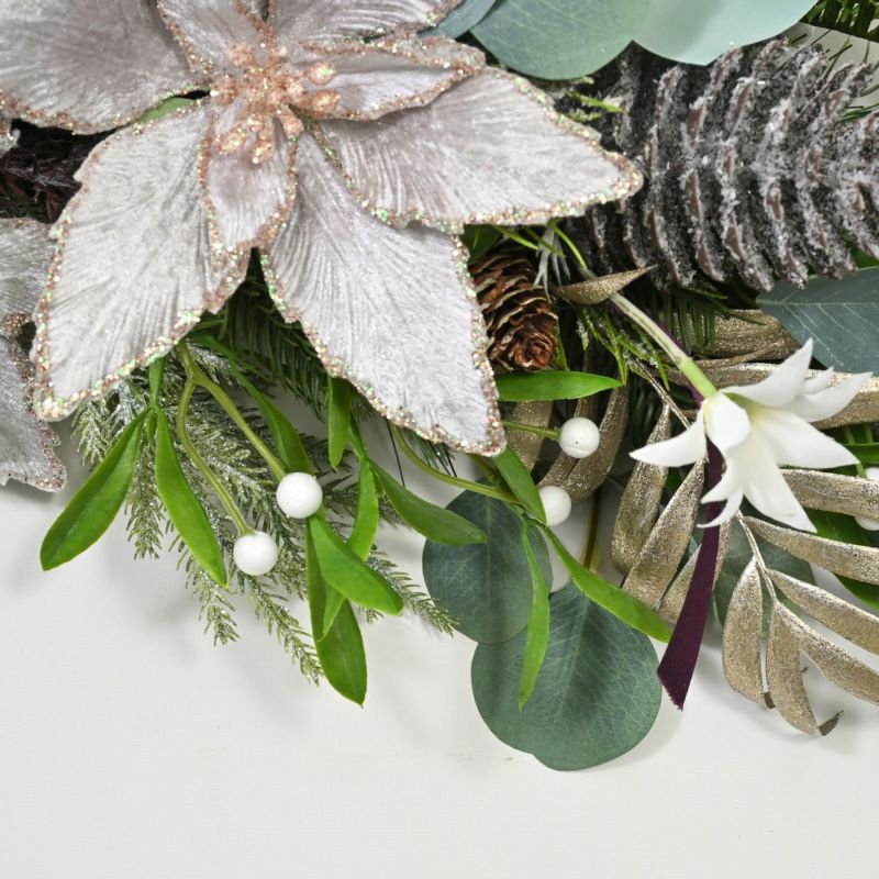 ポインセチア クリスマススワッグ [XM-121]