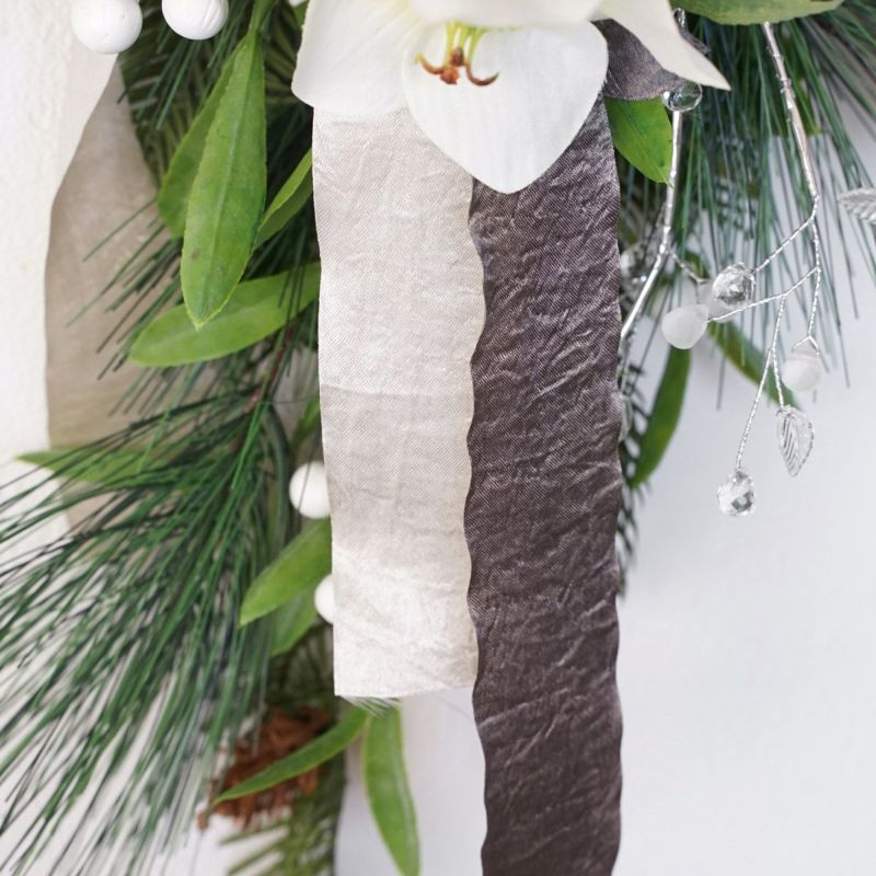 【クリスマスコレクション2025】 クリスマスローズ クレッセントリース [XM-118A]