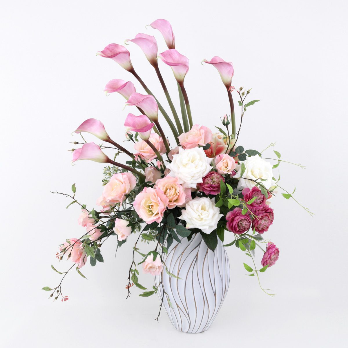 【特別価格】ローズ アレンジメント [P-25PK/WH02]