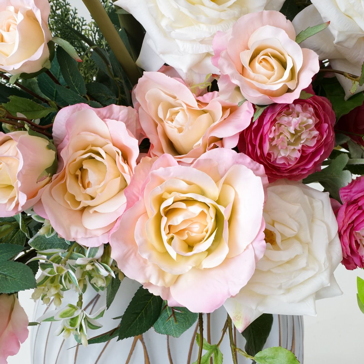 【特別価格】ローズ アレンジメント [P-25PK/WH02]
