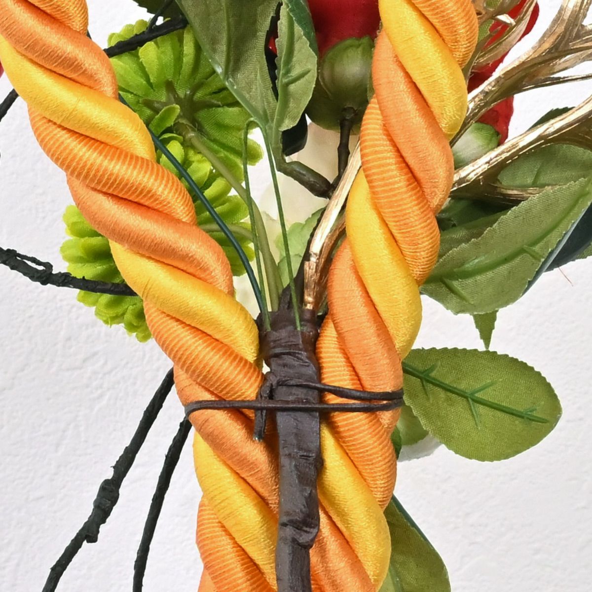 椿 紅白 しめ飾り [NY-274]