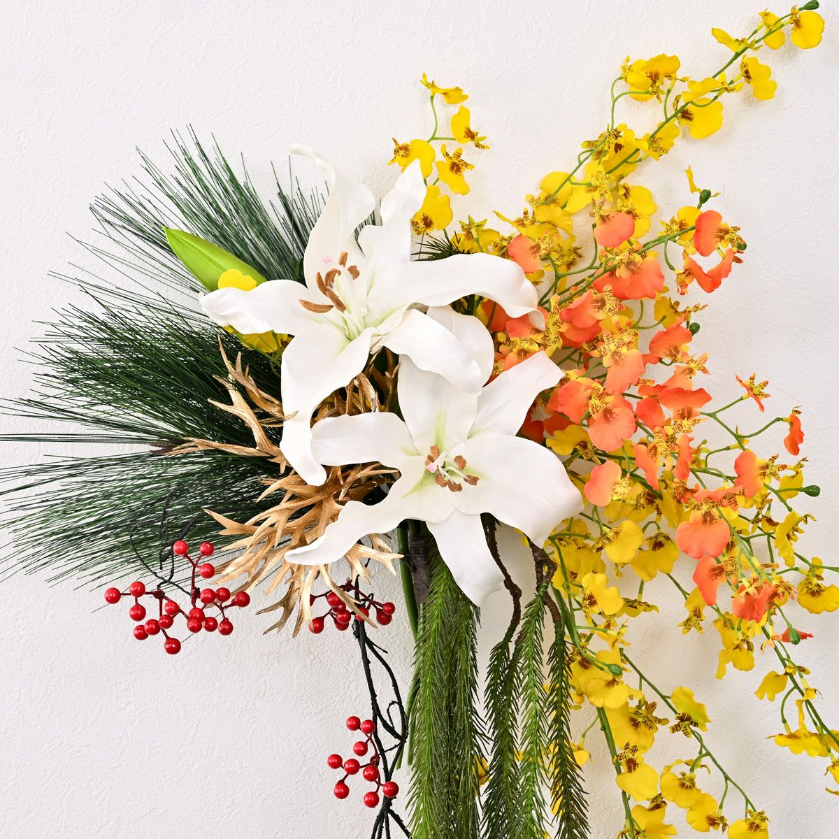 ご祈祷 カサブランカリリー しめ飾り [NY-275]