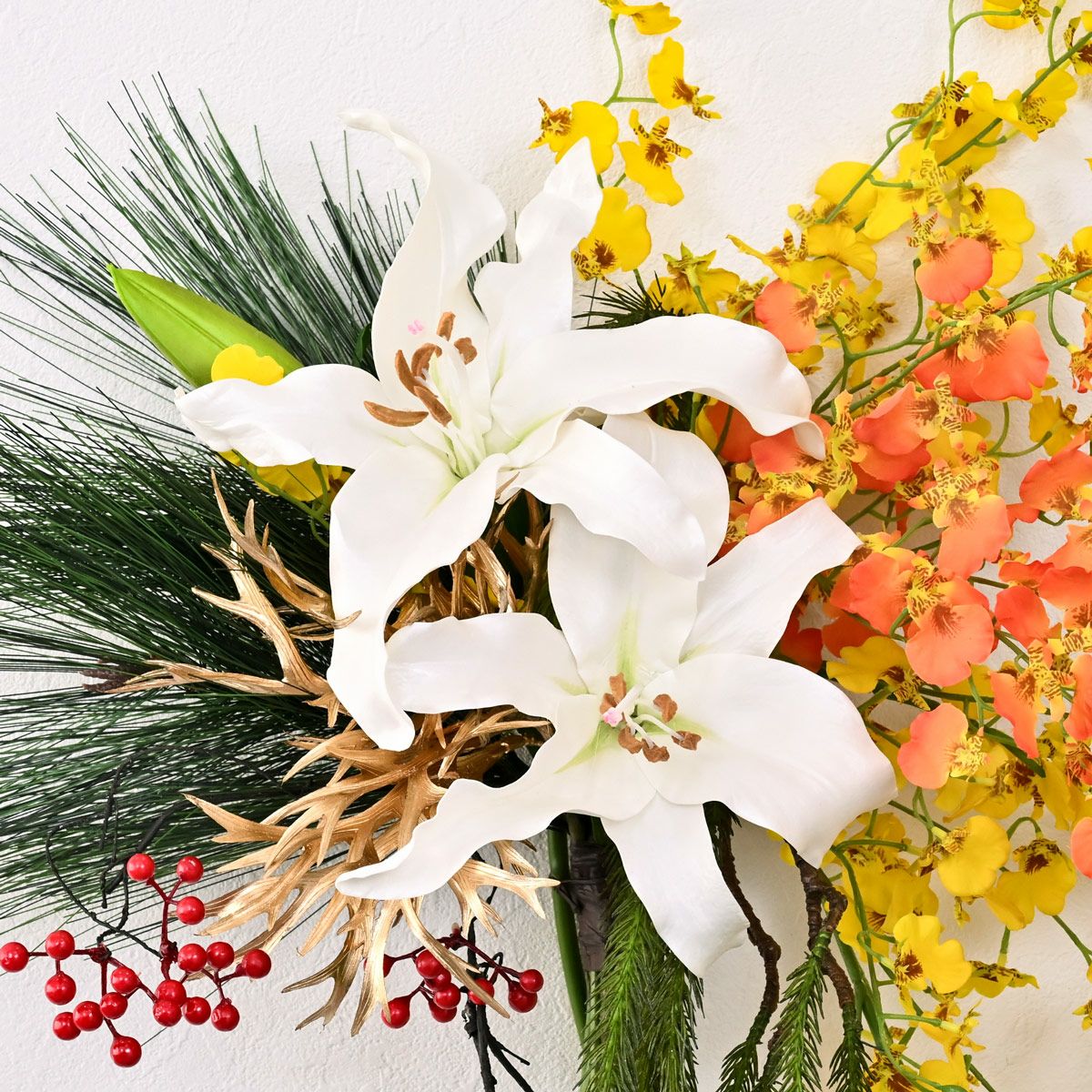 ご祈祷 カサブランカリリー しめ飾り [NY-275]