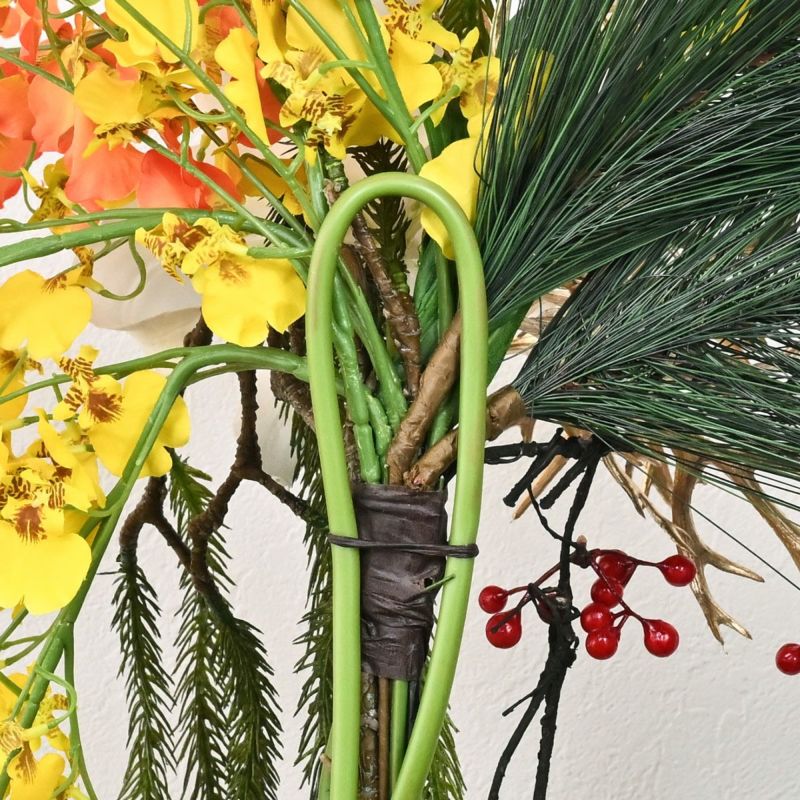 ご祈祷 カサブランカリリー しめ飾り [NY-275]