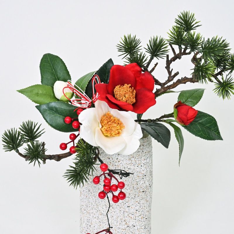 椿 紅白 アレンジメント [NY-277]