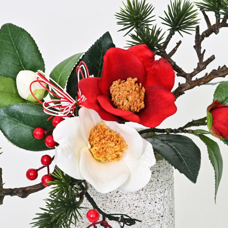 椿 紅白 アレンジメント [NY-277]