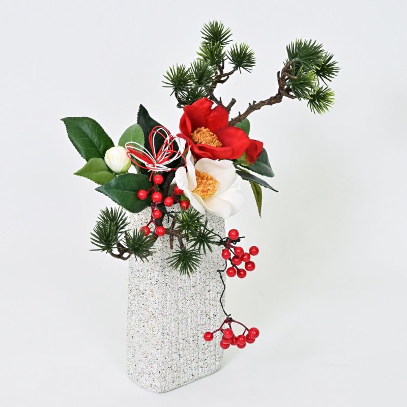 椿 紅白 アレンジメント [NY-277]