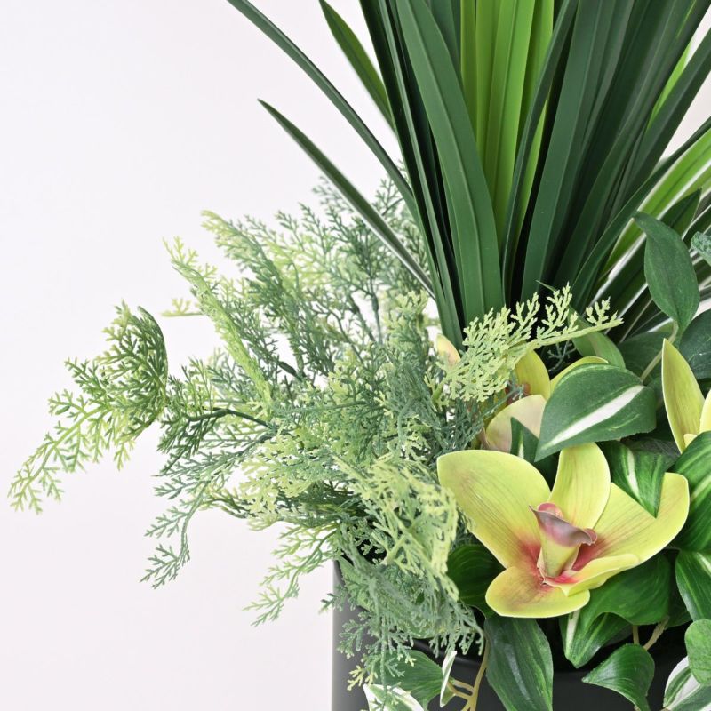 寄せ植え フェイクグリーン アレンジ [109K]