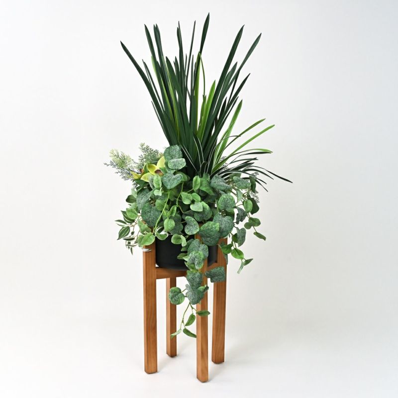 寄せ植え フェイクグリーン アレンジ [109K]