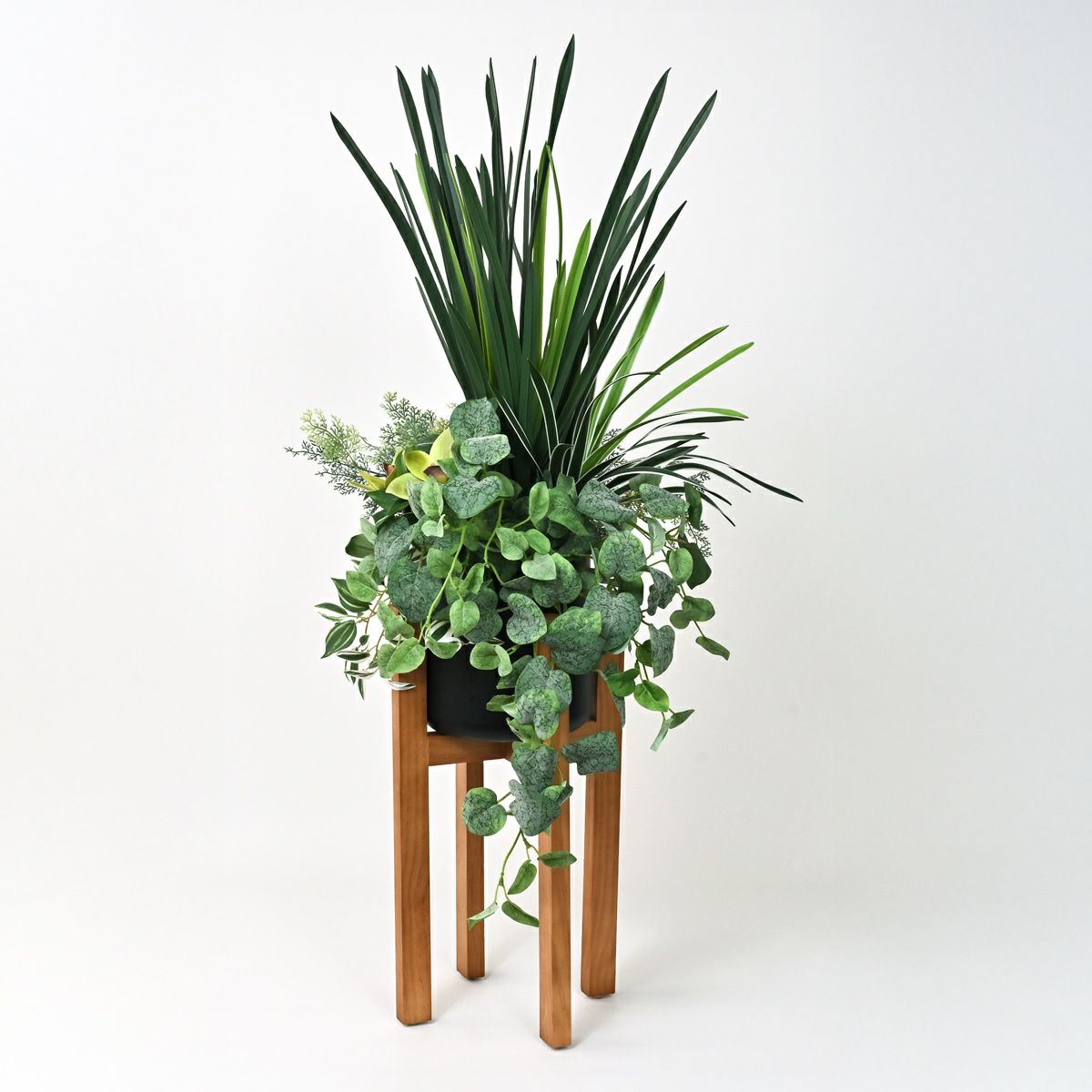 寄せ植え フェイクグリーン アレンジ [109K]