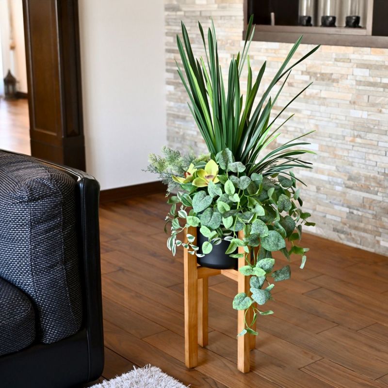 寄せ植え フェイクグリーン アレンジ [109K]