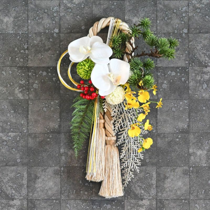 【迎春コレクション2026】 胡蝶蘭 しめ飾り [NY-270A]