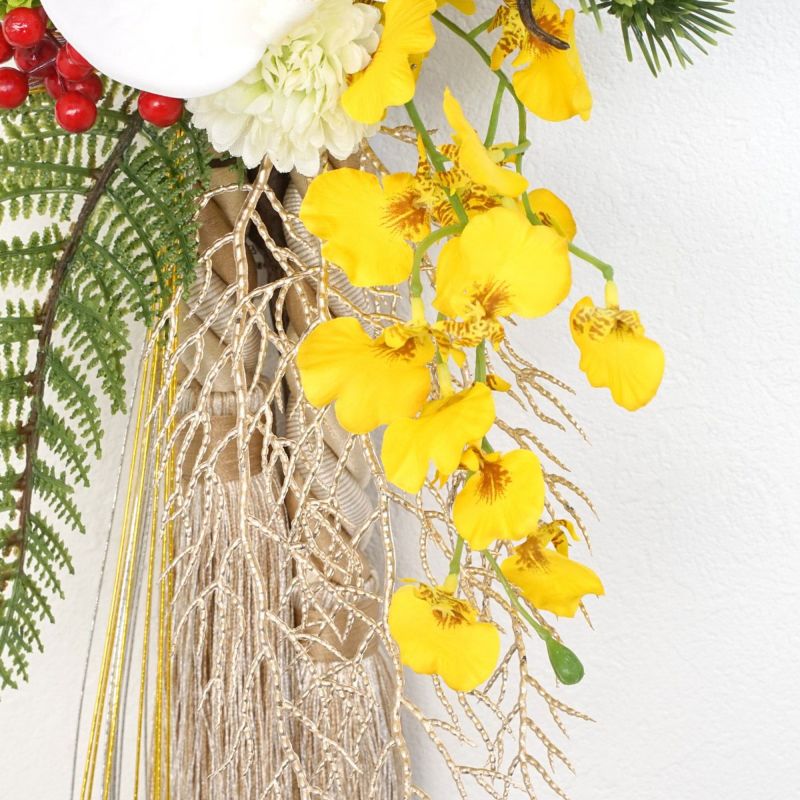 【迎春コレクション2026】 胡蝶蘭 しめ飾り [NY-270A]