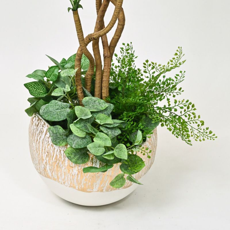 10%OFF】寄せ植え ユッカ フェイクグリーン [107G] BA 高さ120cm 観葉