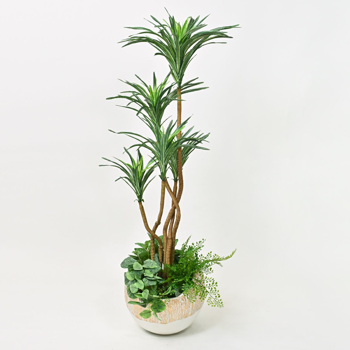 フェイクグリーン 10%OFF】寄せ植え ユッカ フェイクグリーン [107G] BA 高さ120cm 観葉