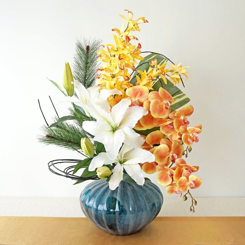 特別価格】 カサブランカリリー アレンジメント [NY-202] アーティ