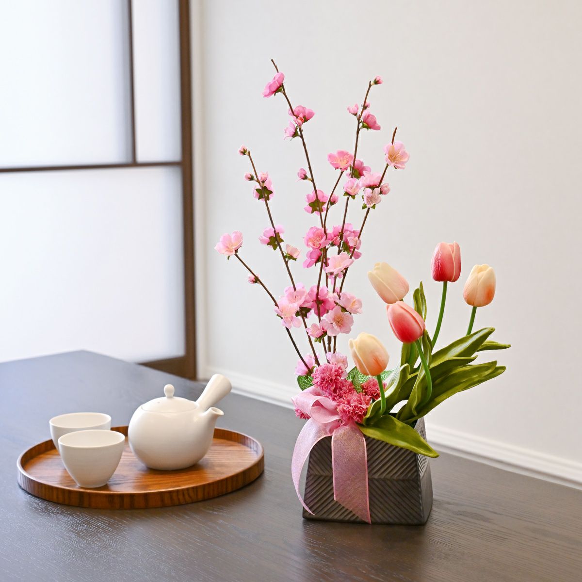 シングルアリスローズ 全1色 H71cm 単品花材 造花 アーティフィシャル